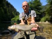 Bart and trophy Brown trout, July